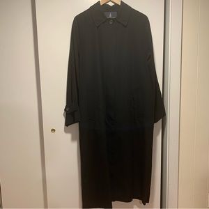 London Fog black long coat